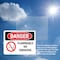 Signmission Flammable No Smoking Danger Sign, Plastic, 14in W x 10in L, 2PK OS-2PACK-DS-P-1014-L-1824 - alternate 5